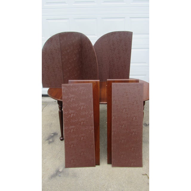 Ethan Allen 1980s Ethan Allen Cherry Kitchen Dining Room Table For Sale - Image 4 of 6