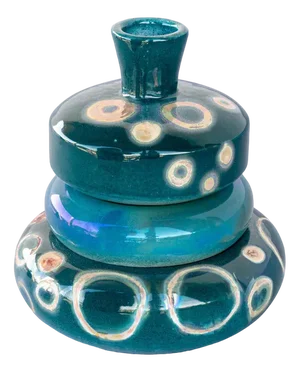 Modular Perfumer with Blue and Luster Bowls from Ceramiche Lega, Set of 3