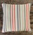 Contemporary Vintage Tilton Fenwick for Duralee Striped Cotton Throw Pillow For Sale - Image 3 of 14