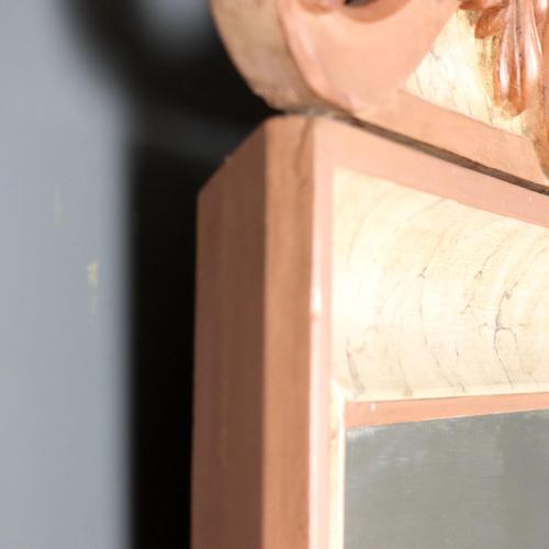 Vintage Lacquered Wood Mirror For Sale - Image 6 of 8