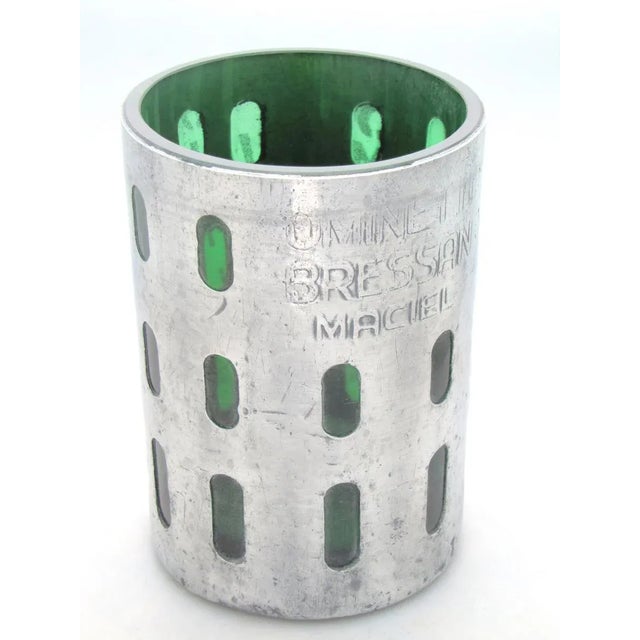 Silver 1930s Seltzer Bottle Multi-Functional Upcycled Wine Chiller For Sale - Image 8 of 8