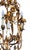 Gold Antique Italian Tole Gold Painted Chandelier For Sale - Image 8 of 12