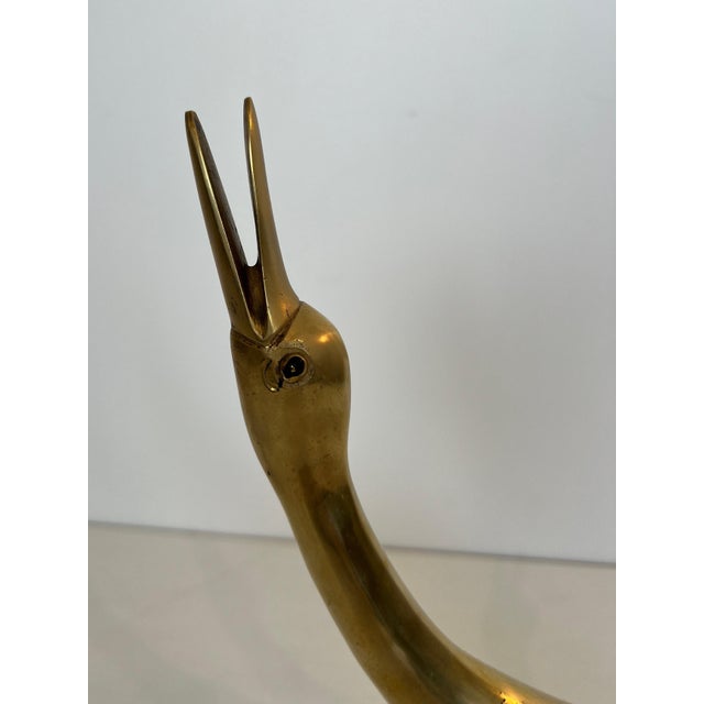 1970s Set of 2 silver and brass ducks For Sale - Image 9 of 12