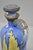 Early 20th Century Antique Nippon Hand Painted Blue Halloween Pattern Porcelain Wine Jug W/ Cork For Sale - Image 5 of 18