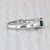 0.90ctw Green Tsavorite Garnet Diamond Ring 18k White Gold Size 6.75 For Sale In Greensboro - Image 6 of 8