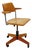 Bauhaus Swivel Office Armchair in Wood from Stollgiroflex 1960s For Sale