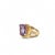 1990s Bold Retro Amethyst Cocktail Ring in 14k Yellow Gold, Size 6 For Sale - Image 4 of 5