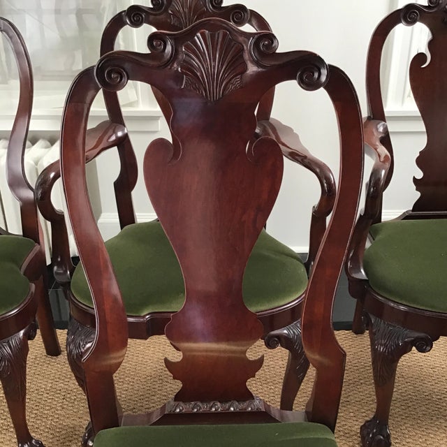 Kindel Furniture Kindel Winterthur Collection Mahogany Dining Chairs - Set of 8 For Sale - Image 4 of 11