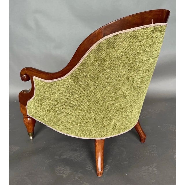 19th Century English Mahogany Library Chair For Sale In Richmond - Image 6 of 10