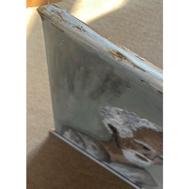 Elle Yount Original Fine Art Painting- "Man in Morocco" For Sale - Image 4 of 5