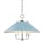 Traditional Hudson Valley Lighting Mark D. Sikes Clivedon 5-Light Chandelier, Polished Nickel/Blue Bird For Sale - Image 3 of 3