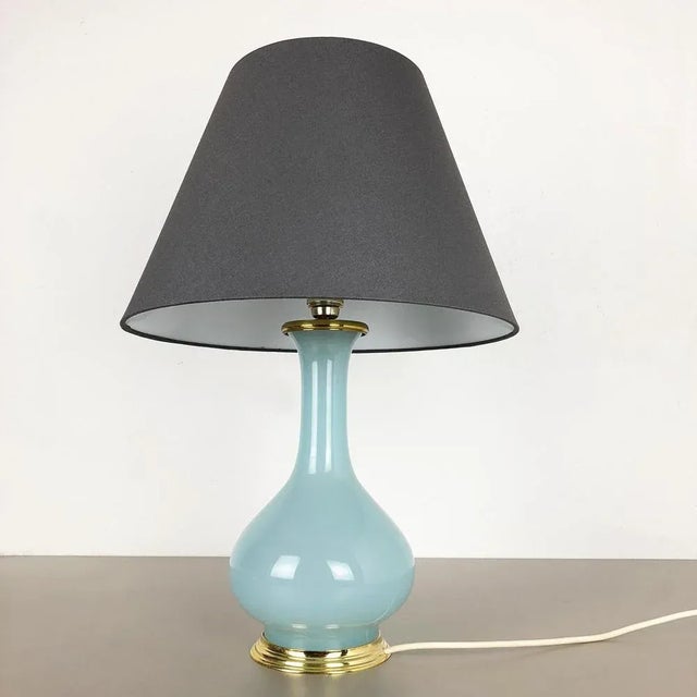 Opaline Murano Glass Table Light from Cenedese Vetri, Italy, 1960s For Sale - Image 3 of 15
