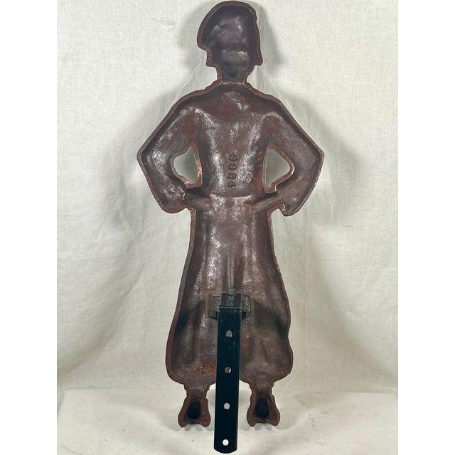 Antique Early 20th Century Sheffield Cast Iron Dutch Boy & Girl Statues - A Pair For Sale In Los Angeles - Image 6 of 7