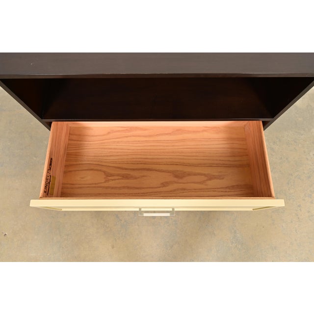 Wood Kindel Furniture Modern Hollywood Regency Cabinet or Bedside Chest For Sale - Image 7 of 12