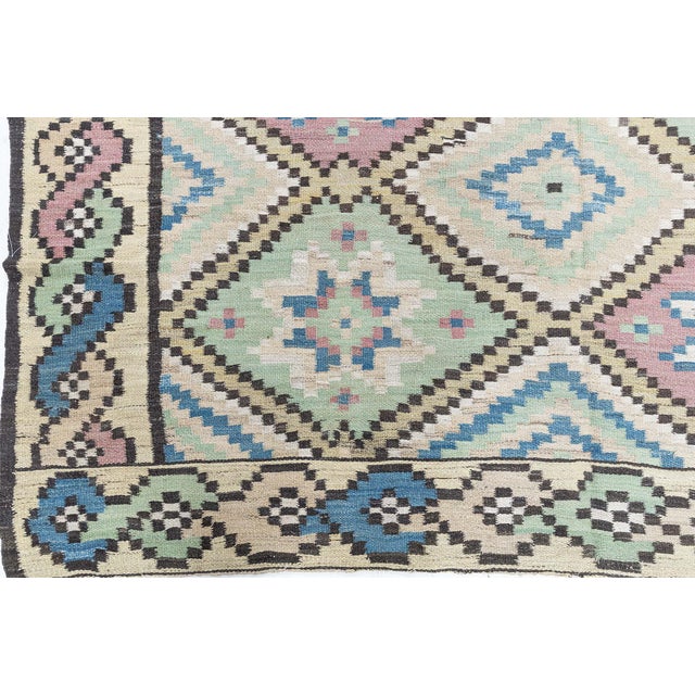 Mid-Century Modern Doris Leslie Blau Mid-20th century Swedish Handmade Wool Rug For Sale - Image 3 of 10