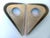 Reproduction Doorplates, Cast Brass plated Satin Chrome. Left and Right Pair. Overall 9" Height Widest 6" Width Projection...