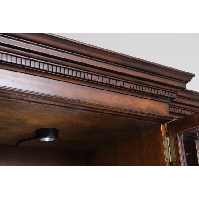 John Richard Chippendale Walnut China Cabinet Desk For Sale - Image 10 of 18