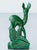 Antique French Art Deco faience figure of a deer (doe or fawn), attributed to the sculptor Charles Lemanceau and made at...