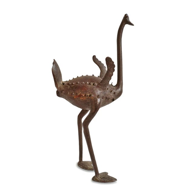 Vintage Bronze Benin Ostrich For Sale - Image 4 of 7