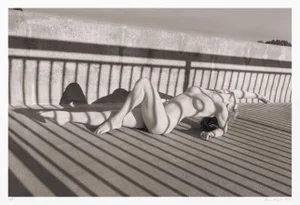 Signed Original "Vivid Shadows 2/5" Contemporary Figurative Nude Woman Photograph by Aaron Knight