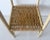 Tan Vintage Modern Handcrafted Square Bamboo Woven Wicker Two Tiered Plant Stand For Sale - Image 8 of 9