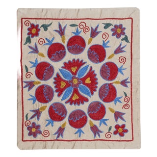 18"x20" Silk Embroidery Cushion Cover. Handmade Pillowcase. Modern Lace Pillow For Sale