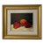Original Oil on Canvas Framed Still Life Apples Fruit Painting Signed. For Sale