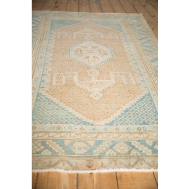 1940s Vintage Persian Hamadan Cloud Band Medallion Wool Rug For Sale - Image 10 of 11