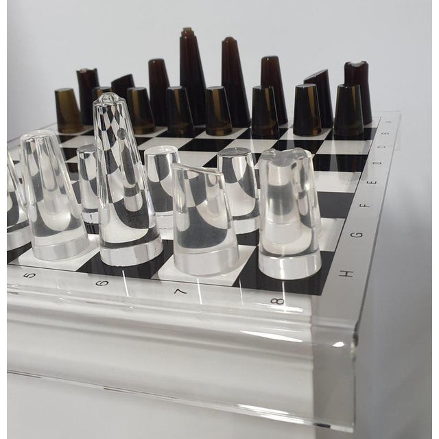 Acrylic Glass Chess Board, 1980s For Sale - Image 6 of 18