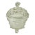Early 20th Century Boho Chic Americana Pressed Glass Lidded Footed Candy Dish, Indiana Glass Attributed For Sale