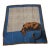 1990s Blue and Brown Silk Panther Scarf by Mariuccia Mandelli for Krizia For Sale