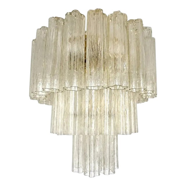 Italian Murano Glass Flush Mount with Tronchi Design by Simoeng for Simoeng For Sale