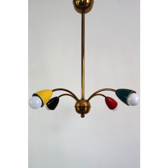 Vintage Sputnik Four-Arm Chandelier, 1960s For Sale - Image 14 of 14