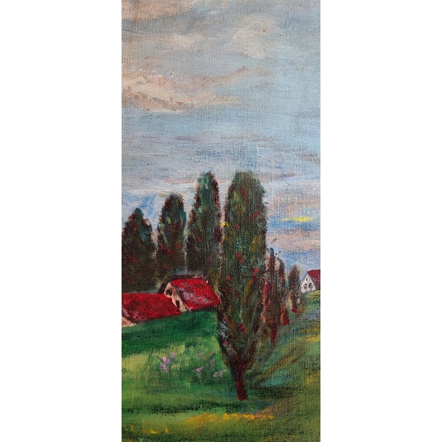 1920s Olga Steiner, Balade des cygnes, 1928, Oil on Canvas For Sale - Image 5 of 10