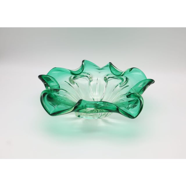 Vintage Murano Organic Art Glass Bowl, 1960s For Sale - Image 6 of 6