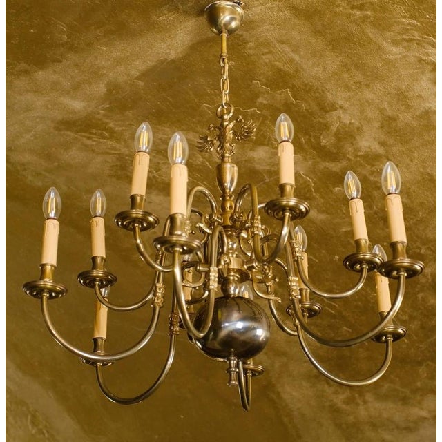Mid-Century Dutch 2-Tier Chandeliers, Set of 2 For Sale - Image 9 of 9
