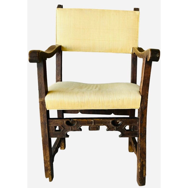 Renaissance 19th Century Spanish Sillon Renaissance Style Chair For Sale - Image 3 of 10