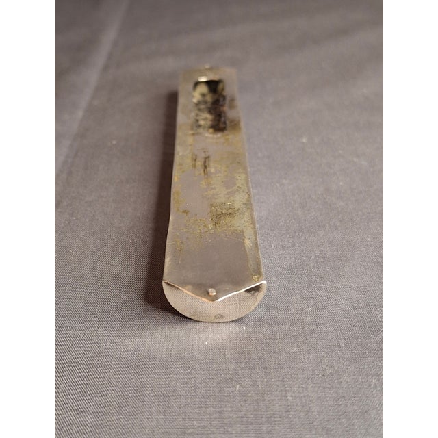 Silver Vintage Bezalel Israel Sterling Silver Filigree Mezuzah Case 925 Judaica 5.25" For Sale - Image 8 of 11