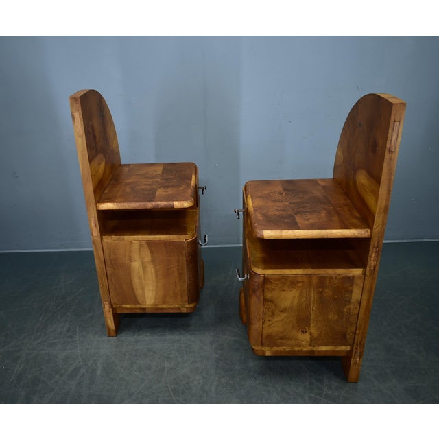 Art Deco Bedside Tables, Czechoslovakia, 1934s, Set of 2 For Sale - Image 18 of 18