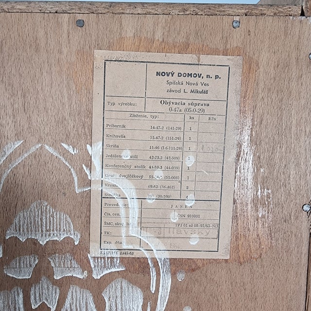 Vintage Wardrobe in Ash by Tatra Nabytok, 1970s For Sale - Image 11 of 12