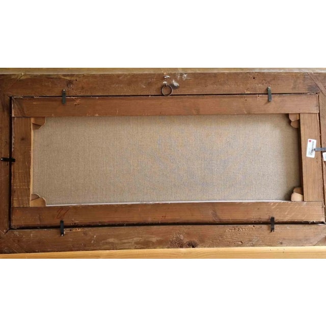 Ancient View of the Bay of Naples, Original Oil Painting, 19th-Century For Sale - Image 3 of 6