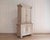 Wood Tall Swedish cabinet in soft grey, two-piece, early‑mid 19th century For Sale - Image 7 of 11