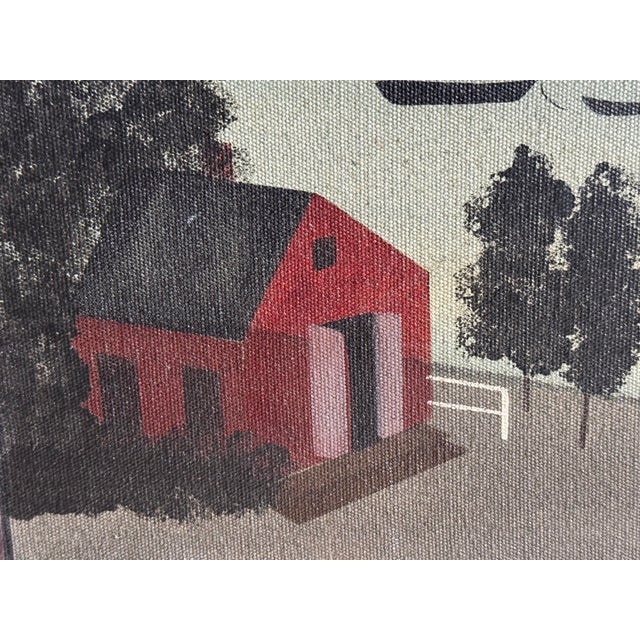 Late 20th Century Hope R. Angier ‘Harbor Scene’ Original Coastal Oil Painting For Sale - Image 5 of 10