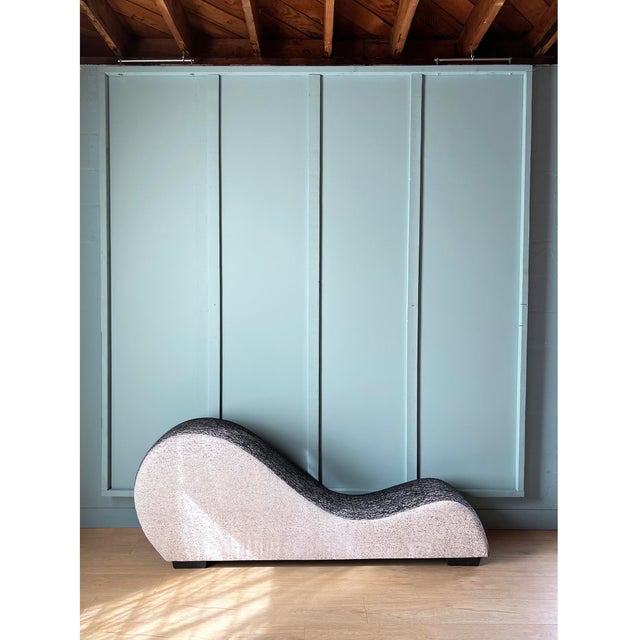 2000s Two Tone Curved Chaise Lounge Tantric Yoga Chair Chairish