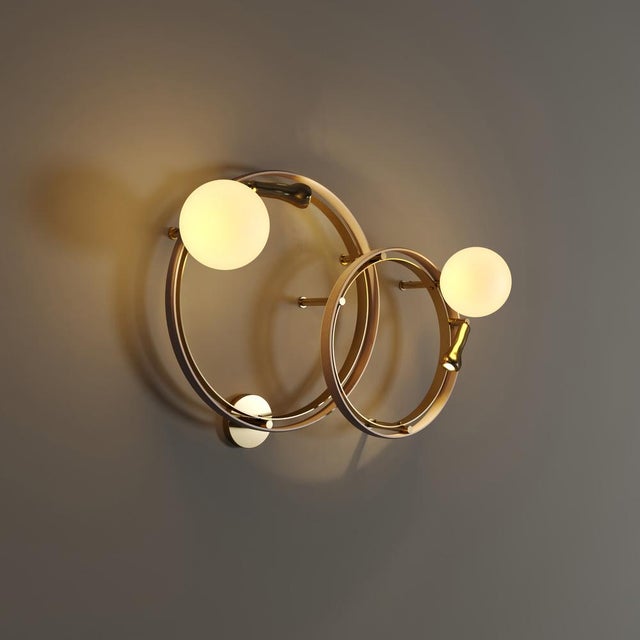 Not Yet Made - Made To Order Pearl Wall Lamp Set by Creativemary For Sale - Image 5 of 18