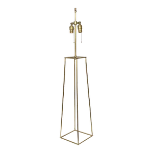 Tommi Parzinger Style Brass Box Form Table Lamp, 1950s