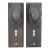 Vintage Classic Black Steel Oval Door Knob Set For Sale