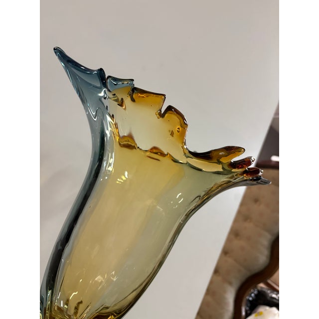 Murano Glass Vase, 1950 For Sale - Image 12 of 13