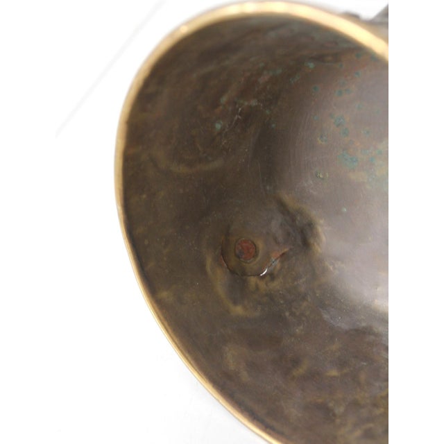 Antique Brass and Iron Three-Legged Hearth Cooking Pan For Sale - Image 9 of 16