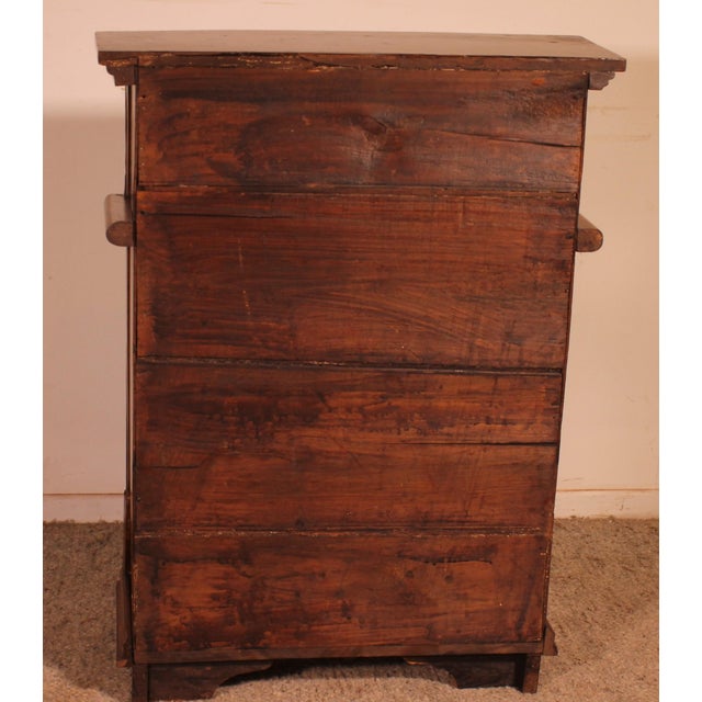 16th Century Renaissance Italian Oratory in Blond Walnut with Inlays For Sale - Image 10 of 15